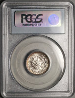 1915-E PCGS MS 66 Germany 1/2 Mark Muldenhutten Mint Silver Coin (23032103C)