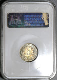 1918-D NGC MS 66 Germany Silver 1/2 Mark WWI Kaiser Reich Coin (20010902C)