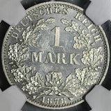 1878-A NGC MS 63 Germany 1 Mark Silver Rare Kaiser Reich Coin POP 1/1 (21082806C)