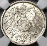 1914-D NGC MS 66 Germany 1 Mark Munich Mint State Silver Coin (23032103C)