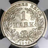 1914-D NGC MS 66 Germany 1 Mark Munich Mint State Silver Coin (23032103C)