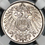 1916-F NGC MS 64 Germany 1 Mark Mint State Silver Coin (20071603C)