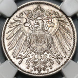 1916-F NGC MS 64 Germany 1 Mark Mint State Silver Coin (20071603C)