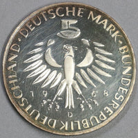 1968-D Germany 5 Mark Proof Pettenkofer Silver Munich Coin (19062404R)