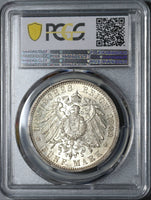 1902-G PCGS AU 55 Baden 5 Mark German State 43K Minted Silver Coin (21041301D)