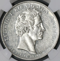 1832 NGC AU 55 Otto King of Greece Bavaria Taler German State Coin (18090802CZ)