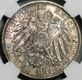 1911-D NGC MS 62 Bavaria Silver 2 Mark Luitpold German State Coin (21011203C)