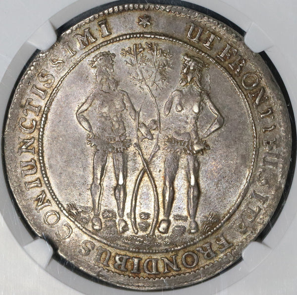 1687 NGC AU 53 Brunswick-Wolfenbuttel 1/2 Thaler German State Silver Coin POP 1/0 (21090706C)