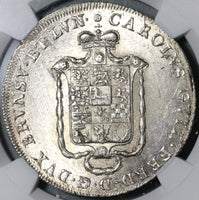 1795 NGC MS 63 Brunswick Thaler German State Crown Silver Coin (20082202C)