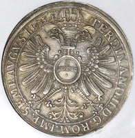 1635 NGC AU 50 Frankfurt Thaler German State Silver Eagle Taler Coin (22043001C)