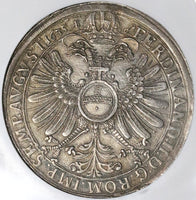 1635 NGC AU 50 Frankfurt Thaler German State Silver Eagle Taler Coin (22043001C)