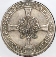 1635 NGC AU 50 Frankfurt Thaler German State Silver Eagle Taler Coin (22043001C)