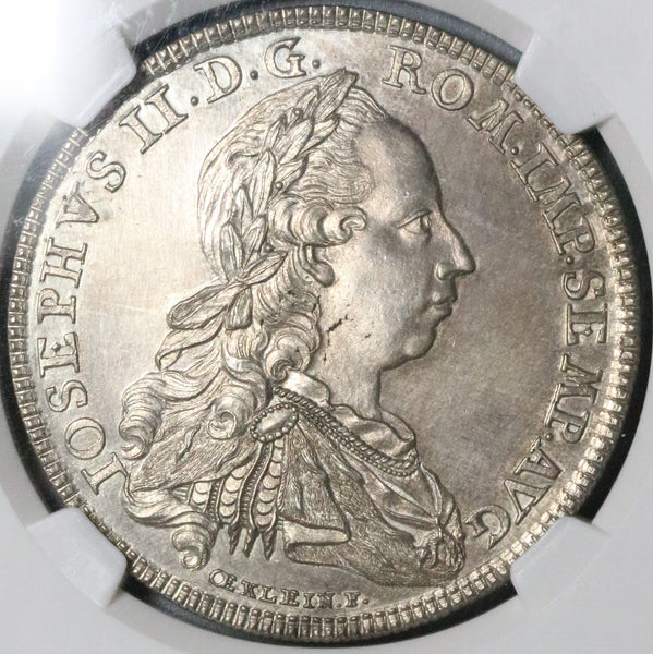 1777 NGC UNC Det Hall German State Taler Silver Thaler Coin