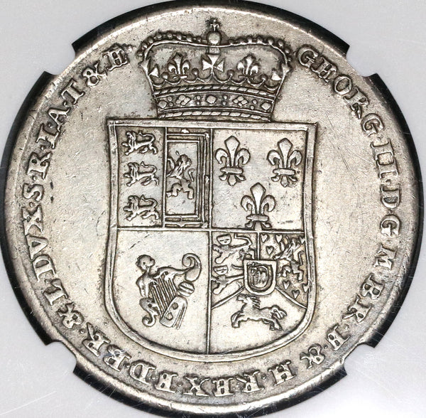 1730 NGC AU 55 Brunswick Hannover Thaler Horse George I Silver