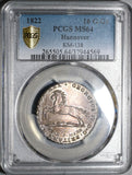 1822 PCGS MS 64 Hannover 16 Groschen George IV German State Horse Silver Coin POP 1/0 (20010601C)