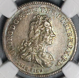 1717 NGC AU 55 Brunswick Hannover 1/6 Thaler George I Coin POP 2/1 (22022501C)