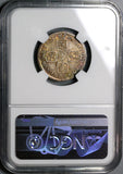 1717 NGC AU 55 Brunswick Hannover 1/6 Thaler George I Coin POP 2/1 (22022501C)