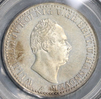 1835 PCGS AU 55 Hannover Thaler William IV Britain Empire Silver Taler Coin (19010101R)