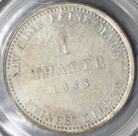1835 PCGS AU 55 Hannover Thaler William IV Britain Empire Silver Taler Coin (19010101R)