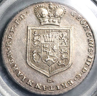 1801/0 PCGS AU 55 Brunswick Hannover 2/3 Thaler Unpublished Overdate George III Silver Coin POP 1/0 (22043002C)