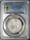 1807 PCGS AU Det 2/3 Thaler George III Hannover Brunswick-Luneburg Silver Coin (20041303C)