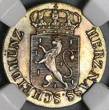 1826 NGC AU 58 Nassau 6 Kreuzer German State Silver Coin POP 1/0 (22060203C)