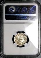 1847 NGC MS 64 Nassau 6 Kreuzer German State Silver Coin POP 2/1 (22060404C)