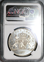 1837 NGC MS 63 Nassau Thaler Mint State Geman Near PL Taler Coin (19100405C)