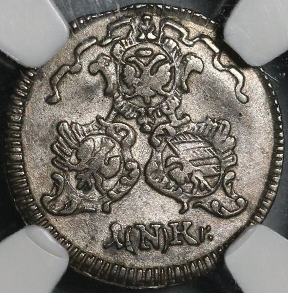 1773 NGC AU 55 Nurnberg 1 Kreuzer City View German State Silver