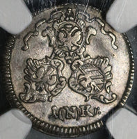 1773 NGC AU 55 Nurnberg 1 Kreuzer City View German State Silver Coin (21060402C)