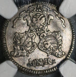 1773 NGC AU 55 Nurnberg 1 Kreuzer City View German State Silver Coin (21060402C)