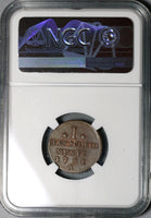 1751-A NGC AU 58 Prussia 1 Pfennig Friedrich II Germany Coin POP 1/0 (21011703C)