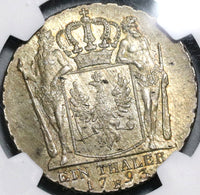1793-E NGC MS 62 Prussia Thaler Mint State Silver Konigsberg Coin POP 2/0 (20071801D)