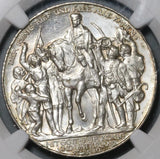 1913 NGC MS 64 Prussia 3 Mark Napoleon Defeat German Silver Coin (21071302C)