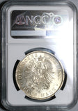 1888 NGC MS 63 Prussia 5 Mark Friedrich III German State Silver Coin (21062801C)