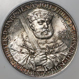 1908 NGC MS 63  Saxe Weimar 2 Mark Jena 50K German State Silver Coin (20050302C)
