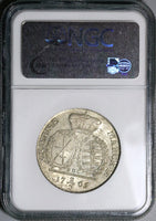 1765 NGC AU 58 Saxony 2/3 Thaler German State Leipzig Silver Coin POP 1/1 (22042703C)