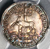 1723-IIG PCGS MS 64 Stolberg Stag 1/48 Thaler Mint State Coin POP 1/0 (22010502D)