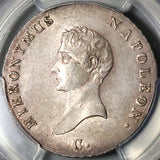 1809 PCGS AU 55 Westphalia 2/3 Thaler Napoleon German State French Occupation Silver Coin POP 1/3 (22123003C)
