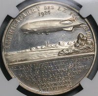 1924 NGC PF 63 Cameo Zeppelin World Tour Hugo Eckener USS Los Angeles Silver Medal POP 1/0 (22042704C)