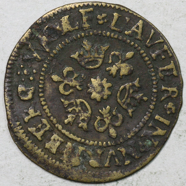 1600s Wolf Lauer Nurnberg Pfennig Pfenig Jeton Medieval Style Coin (19110602R)