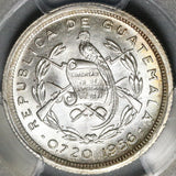 1956 PCGS MS 66 Guatemala 10 Centavos Maya Monolith GEM BU Silver Coin Pop 7/0 (20082502C)