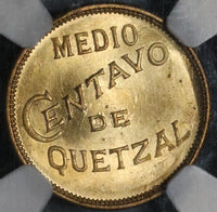 1946 NGC MS65 Guatemala 1/2 Centavo GEM BU Quetzal Bird Coin POP 4/0 (21091506C)