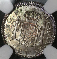 1814 NGC MS 64 Guatemala 1/2 Real Spain Colony Mint State Silver Coin (20051202C)