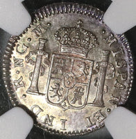 1814 NGC MS 64 Guatemala 1/2 Real Spain Colony Mint State Silver Coin (20051202C)