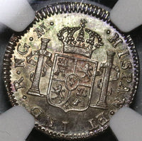 1814 NGC MS 64 Guatemala 1/2 Real Spain Colony Mint State Silver Coin (20051202C)