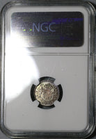 1814 NGC MS 64 Guatemala 1/2 Real Spain Colony Mint State Silver Coin (20051202C)