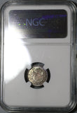 1814 NGC MS 64 Guatemala 1/2 Real Spain Colony Mint State Silver Coin (20051202C)