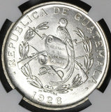 1926 NGC MS 63 Guatemala 1/4 Quetzal Bird Silver Mint State Coin (21042108D)