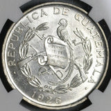 1926 NGC MS 63 Guatemala 1/4 Quetzal Bird Silver Mint State Coin (21042108D)